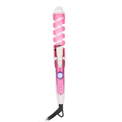 Sonew Mini Spiral Hair Curler, Portable Anti‑Scald Wavy Hair Styling Hair Curling Wand for Beauty Salon or Household ()(US)
