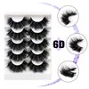 Faux Mink Eyelashes Thick Lashes Fluffy Dramatic False Eyelashes Luxury Volume Soft Handmade Reusable Lashes Pack
