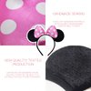10 Pack Mouse Ears Great for Minnie Theme Birthday Party Decorations Party Favors Supplies and Mouse Themed (Pink and Black)