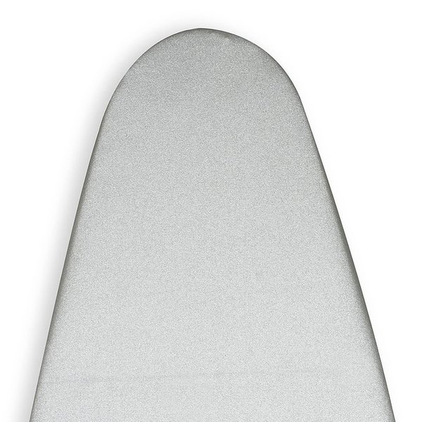 Encasa Homes Metallised Ironing Board Cover 'Silver Super Luxury' with Foam + Felt PAD (Fits Standard Wide Boards 18"x49") Heat Reflective, Scorch Resistant, Bungee Elasticated, 3 Velcro Fasteners