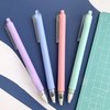 GINCEVHY 4 PCS Morandi Color Retractable Paper Cutter Pen, Craft Art Ceramic Blade, Safety Hobby Knife with Precision Blade for School and Home
