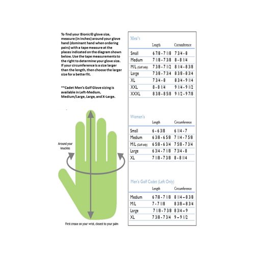 Bionic Women's RelaxGrip Right Hand Golf Glove, White/Caramel, Small