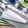 Viicoor 48 PCS White Slap Bracelets Snap Bracelet Party Favors Basket Bag Filler DIY Blank Bracelets School Prizes Birthday Gifts Bulk (23-White Styles-48pcs)