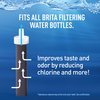 Brita Stainless Steel Premium Filtering Water Bottle, BPA-Free, Reusable, Insulated, Replaces 300 Plastic Water Bottles, Filter Lasts 2 Months or 40 Gallons, Includes 1 Filter, Carbon - 32 oz.