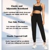 FULLSOFT Sweatpants for Women-Womens Joggers with Pockets Lounge Pants for Yoga Workout Running (Black,Medium)