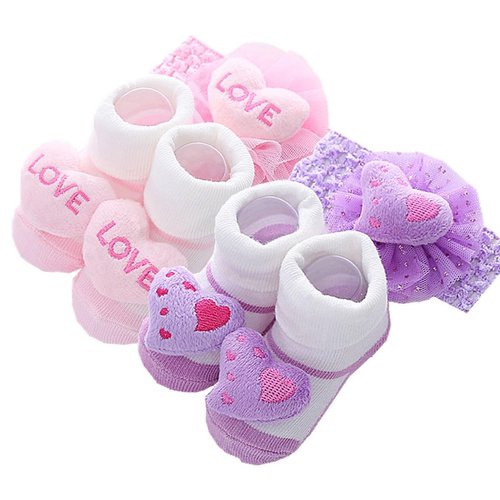 Babyfere 4 Pcs Reborn Baby Doll Clothes Accessories 18-22 Inch Reborn Newborn Doll Clothing Headbands & Socks Sets …