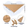AWAYTR 3Pcs Hair Bandanas Head Kerchief for Women Girls Tie-Back Boho Hair Scarf Headband Bandana Triangle Head Scarf (Solid Color - Beige/Khaki/Brown)