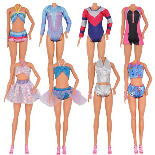 EuTengHao Girl Dolls Clothes Swimsuit Bikini for 10inch -11.5 inch Girl Dolls Handmade Bikini Swimsuit Bathing Suit for Dolls Beach Style Girls Kids Xmas Gift (8 Sets)