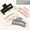 Oversized Claw Clips for Thick, Curly and Long Hair - 5" Non-Slip Jaw Clips with Strong Hold for Women and Girls