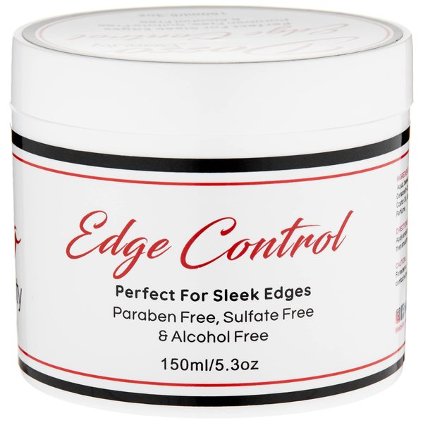 Dosso Beauty Organic Edge Control Hair Styling Gel, 5.3 oz, 48hr Hold, For All Hair Types, Naturally Scented, Non-Flaky- No Residue, Damage Free Hair