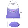 Topney Little Girls Princess Costume Accessories Set - with Princess Dress Up Handbag, Necklaces, Rings, Earrings (Purple Heat)