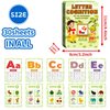 30PCS Letter Cognition Flash Cards for Kids,Reusable English Alphabet Flashcards Waterproof,Portable Alphabetic Flash Card,Educational Learning Card for Toddles