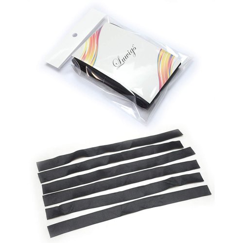 Luwigs 1.5inches Wide Black Elastic Bands Hair Wig Accessories for Making Wigs/Lace Frontal/Lace Closure 6pcs/lot