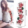 Aresvns Beautiful Spring Temporary Tattoo for Women and Girls (L19“xW7”),Full Arm Fake Tattoos Flowers,Waterproof temporary tattoo sleeves Christmas Gift