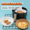 OOTDAY Air Fryer Paper Liners, 100Pcs Round Parchment Paper, Cooking Non-Stick air fryer accessories, Frying Pan, Oil-proof Air Fryers for 2-4 QT Air Fryer Baking Roasting Microwave(6.5")