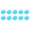 MECCANIXITY 10Pcs Plastic Gears 10 Teeth Plastic Shaft Gears Model 102AA Reduction Gear for RC Car Model DIY Robot,Blue Module 0.5