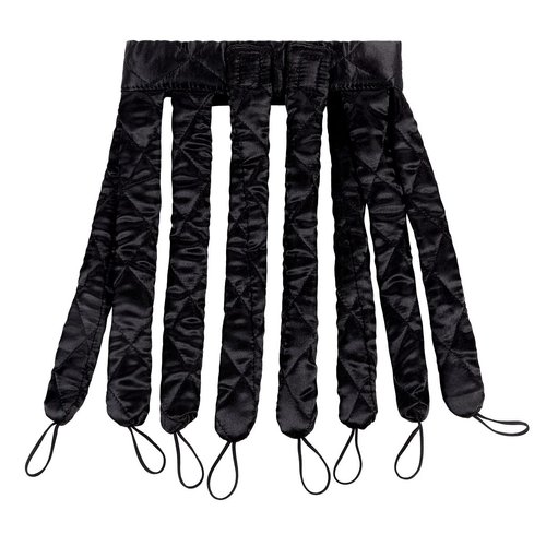 No Heat Hair Curler Headband for Long Hair, Satin Heatless Curling Rod with Adjustable Strap Overnight No Heat Curling Roller for Women and Girls Waves and Curls (Black)