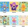 ENOCHT 6 Pcs 4 Inch Mini Small Baby Dolls Toys Set Realistic Baby Dolls Reborn Tiny Babies with Animal Clothes Gifts for Girls Boys Birthday Christmas