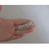Generic Smaller silver metal filigree flower hair alligator clip barrette for fine thin (Pattern: Barrette), 1 Count (Pack of 1)
