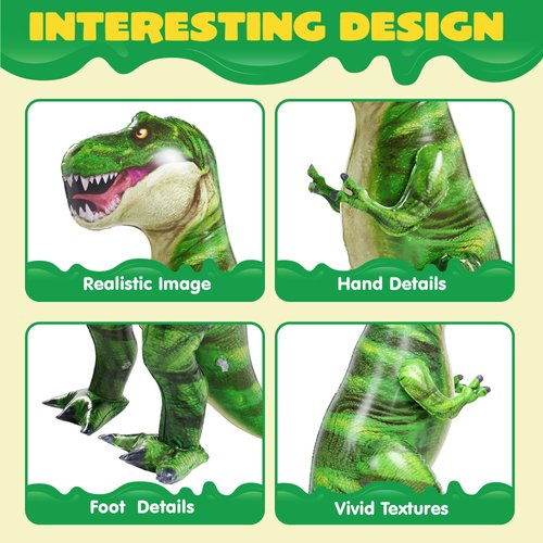 JOYIN 30" T-Rex Inflatable Dinosaur Toy, Party Decorations, Birthday Gifts for Kids & Adults