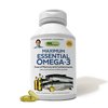 ANDREW LESSMAN Maximum Essential Omega-3 Unflavored, 60 Softgels - Ultra-Pure Omega-3 Fish Oil 1200 mg - High DHA, No Mercury Fish Oil Omega 3 Supplement - Small, Easy to Swallow Fish Oil Capsules