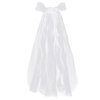 Framendino, Bow Bridal Tulle Hair Comb Short White Bridal Hair Bow Veil for Women Brides Proposal Bachelorette Party Anniversary
