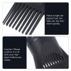 FRCOLOR 2pcs Hair Dryer Comb Universal Blow Dryer Comb Universal Hair Dryer Nozzle Salon Hair Dryer Nozzle Hair Dryer Nozzle Attachment Black Comb Electric Hair Drier Comb Modeling Plastic