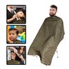 Allegro Combs Hair Cutting Cape Haircut Barber Apron Hair Stylist For Men Hair Cape Kids Cutting Adjustable Water Resistant One-Size-Fits-All 46 X 60 In. 1 Pc. (Gold & Black)