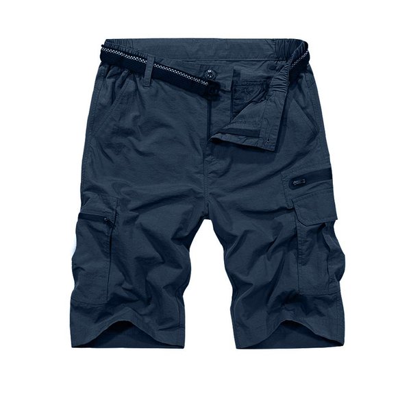 Jessie Kidden Mens Outdoor Casual Expandable Waist Lightweight Water Resistant Quick Dry Fishing Hiking Shorts (6222 Navy, 29)