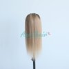 Aprilhair Pre-plucked Ombre #1B/27 Dark Root Honey Blonde Ear To Ear Lace Front Wigs Straight Glueless 150% Density Brazilian Virgin Human Hair With Baby Hair Full (18" inch, Lace Front Wig Straight)