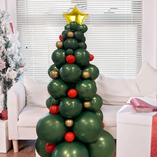 DECGOL Christmas Balloon Red Green Gold Balloons for Christmas New Year Party Decorations