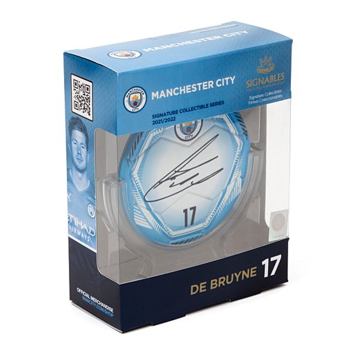 Signables Premium - Manchester City Kevin de Bruyne - Digitally Autographed Sports Memorabilia - Small Signed Sports Collectible Figurines - Unique Football Figures