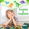 ZIZZ Dinosaur Floor Puzzles for Kids- Top Boy Gifts for Birthday Party Supplies, 70Piece Dinosaur Puzzle for Kids Age 4-6 Year Olds, Preschool Toys Gifts for 3 4 5 6 7 8 Years Old Toddlers Boys