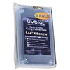 UVBLOC Baseball Card Holder Cases (5 Pack) Protectors Hard Plastic Screw Down 35pt Sleeves for Trading Football Basketball Pokemon Sports Cards