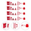 4 Sets Mini Toy Fire Extinguisher Toy Firefighter Pretend Play Toys Mini Fire Extinguisher Ladder for
