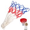 Small Net Replacement for 12 Loops Mini Basketball Hoop, 8"-10.25" Rims, All Weather Anti Whip