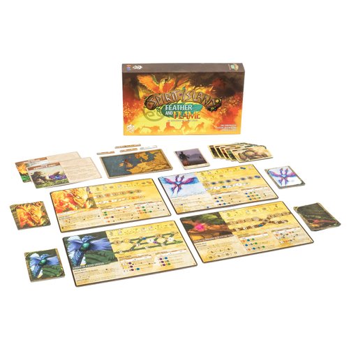 Greater Than Games | Spirit Island: Feather & Flame | Cooperative Strategy Board Game Expansion | 1 to 4 Players | 90+ Minutes | Ages 14+