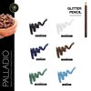 Palladio Glitter Eyeliner Pencil, Longlasting Creamy Cosmetic Pencil, Shimmer Eye Liner, Buttery Smooth Tip, Professional Makeup Glittery Pencil, Sharpenable, Blue Sparkle