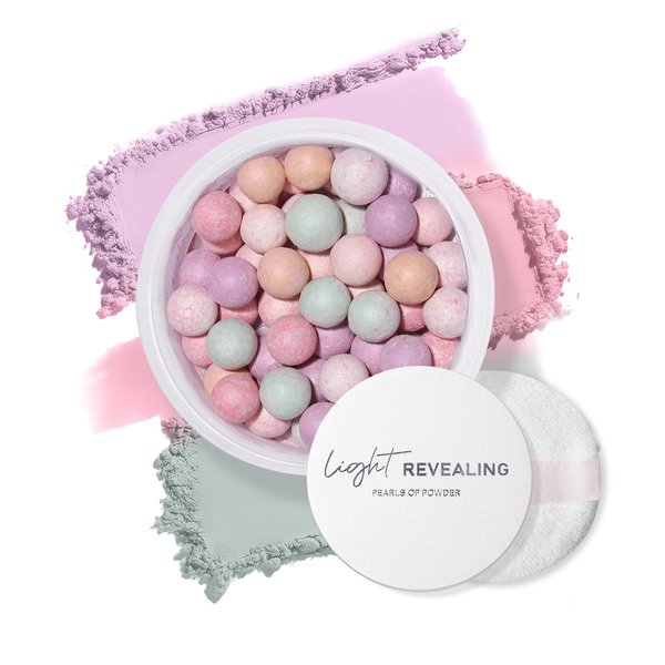 PASNOWFU Setting Powder, Blush Palette with Puff, Fine Texture Pressed Powder Makeup, Setting Powder Makeup for a Flawless Finish 05#
