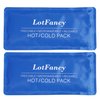 LotFancy Ice Pack for Injuries, Pack of 2, Reusable Hot Cold Pack for Therapy, Cooling or Heating Pad for First Aid, Back Shoulder Neck Head Feet Pain Relief,10.5 x 5 Inches
