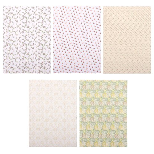 JOINPAYA Dollhouse Wall Decals Floral: Self Adhesive Stickers Wallpaper for Miniature House DIY C...