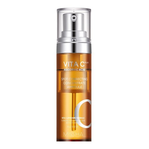 MISSHA Vita C Plus Facial Toner and Astringent (0.52 Fl Oz (Pack of 1), Correcting Concentrate Ampoule)