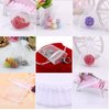 Wudygirl 100pcs Sheer Organza Bag 4X6 with Drawstring Jewelry Pouches Bags for Party Wedding Favor Candy Seashell Gift Bags (White 4x6)