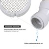 Raven R1510 PVC Termination Cap Mesh Screen Vent Cover, Furnace & Roof Vent Cap, Stainless Steel Wire Round Exhaust Pipe Cover End 4" Inner & 4.5" Outer Diameter