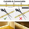 PAUTIX COB LED Strip Lights 48ft/15m Super Bright,504 LEDs/m Warm White 2700K CRI90+ Flexible LED Tape,DC24V for Cabinet Home DIY Lighting Projects with 2pcs COB Connector(Power Supply Not Included)