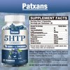 1Pack 300MG 5HTP GABA Sleep Supplement Gummies - Melatonin-Free - Contains 200 MG L-Theanine - Sleep Supplement - Omega 3-6-9 for Natural Zzzs,60 Counts,Blueberry Flavor.