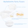 Jaciya Bachelorette Party Favors Spa Makeup Headband 8 Packs Bride Bridesmaid Headband Bridal Shower Gifts Wedding Hair Accessories(White,Blue)