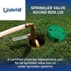 Underhill Sprinkler Valve Round Box Lid, VersaLid 6” to 7” Universal Cover for Automatic Irrigation System, Lawn, Yard, Outside, Green, VL-6