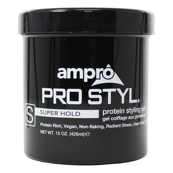 Ampro Pro Styl Protein Super Hold Styling Gel, 15 Ounce