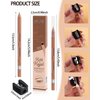 Nude Beige Water Line Gel Eyeliner Pencil-2Pcs Waterproof Smudge-Proof Cream Eye Liner Waterline Brightener Pen,Smooth Easy-to-Sharpen Pencil with Sharpener,Longlasting Eye Makeup Gift for older Women